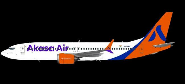 Akasa Air Boeing 737 MAX 8 (Other (Skyrion Models) 1:400)