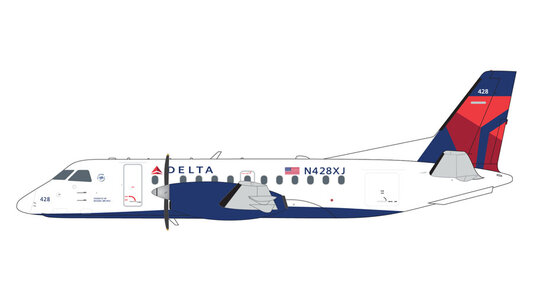 Delta Connection Saab 340B (GeminiJets 1:200)