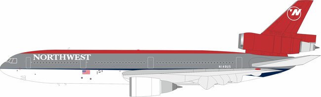 Northwest Airlines McDonnell Douglas DC10-40 (B Models 1:200)