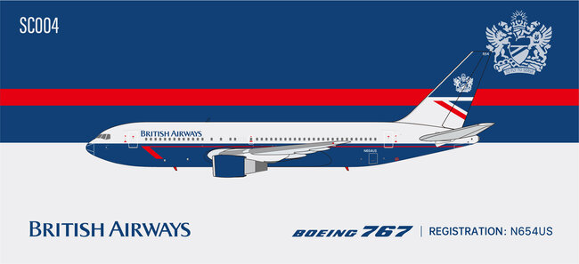  British Airways (USAir) Boeing 767-300 (Panda Models 1:400)