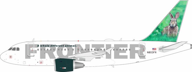 Frontier Airlines Airbus A318-111 (Inflight200 1:200)