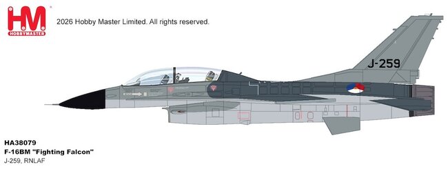 Royal Netherlands Air Force F-16B Fighting Falcon (Hobby Master 1:72)