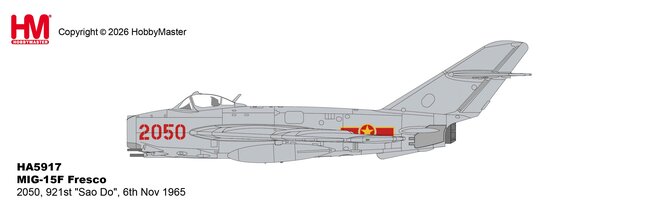 North Vietnamese Air Force MIG-17F Fresco (Hobby Master 1:72)