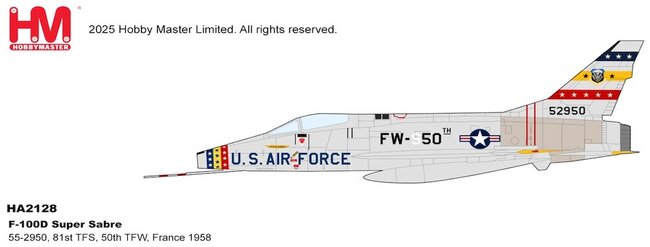 US Air Force F-100D Super Sabre (Hobby Master 1:72)