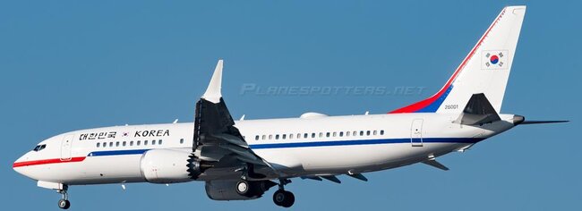 Government of South Korea Boeing 737 MAX 8 BBJ (JC Wings 1:400)