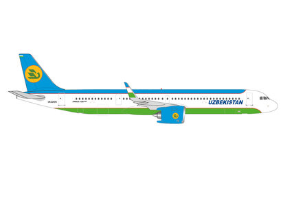 Uzbekistan Airways Airbus A321neo (Herpa Wings 1:500)