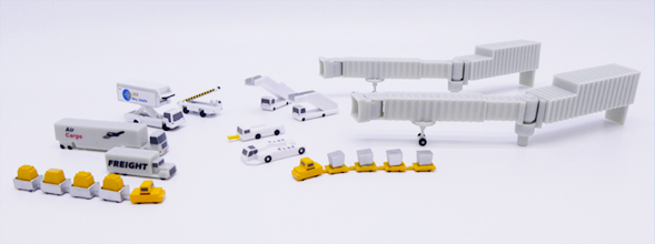  Airport Accessories (20 parts) (JC Wings 1:400)