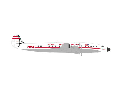 TWA Trans World Airlines Lockheed L-1649A Jetstream (Herpa Wings 1:500)
