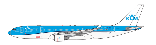 KLM Royal Dutch Airlines Airbus A330-200 (Aether Model 1:500)