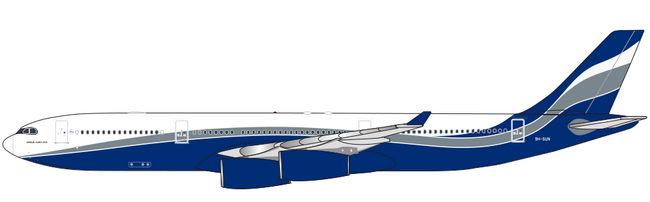 Hi Fly Airbus A340-300 (Aether Model 1:500)