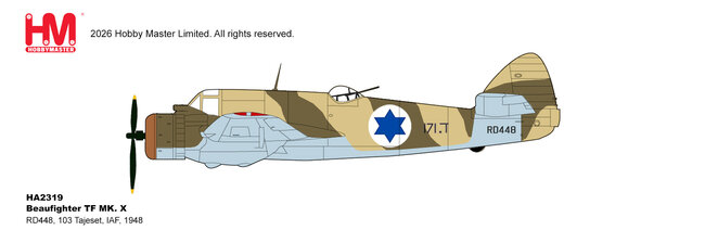 Israeli Air Force Bristol Beaufighter TF MK. X (Hobby Master 1:72)