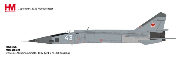 Soviet Air Force Mikoyan-Gurevich MiG-25BM Foxbat-F (Hobby Master 1:72)