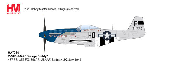 US Army Air Forces P-51D Mustang (Hobby Master 1:72)