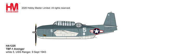 US Navy TBF-1 Avenger (Hobby Master 1:72)
