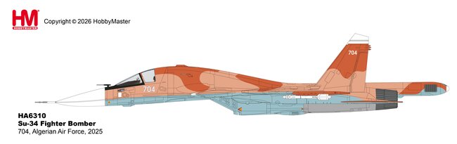 Algerian Air Force Sukhoi Su-34 Fighter Bomber (Hobby Master 1:72)