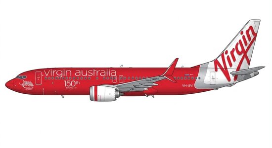 Virgin Australia Boeing 737 MAX 8 (JC Wings 1:400)
