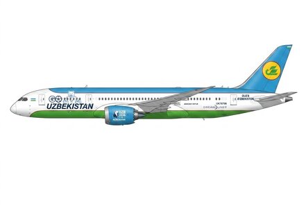 Uzbekistan Airways Boeing 787-8 (JC Wings 1:400)