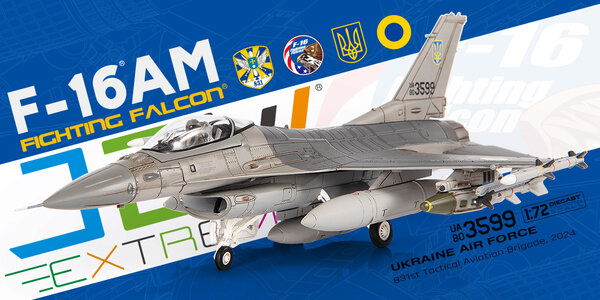 Ukraine Air Force F-16AM Fighting Falcon (JC Wings 1:72)