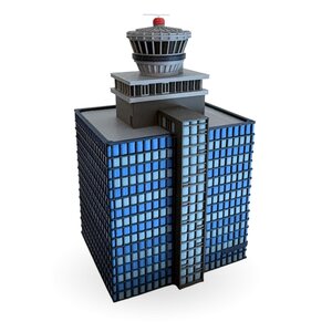 Prague (PRG/LKPR) Airport Tower (Premium Tower Designs 1:200)