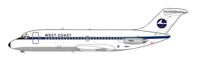 West Coast Airlines Douglas DC-9-14 (V1:400 1:400)