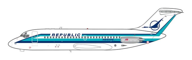 Republic Airlines Douglas DC-9-10 (V1:400 1:400)