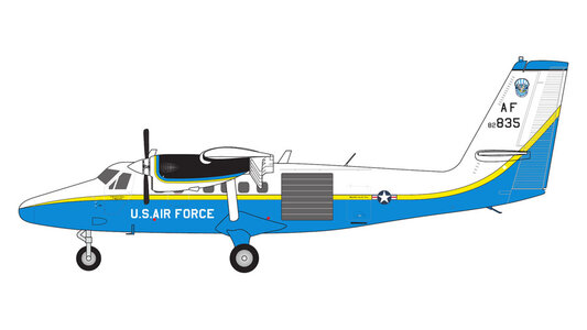 United States Air Force (USAF) de Havilland Canada DHC-6-300 (UV-18B) Twin Otter (GeminiJets 1:200)