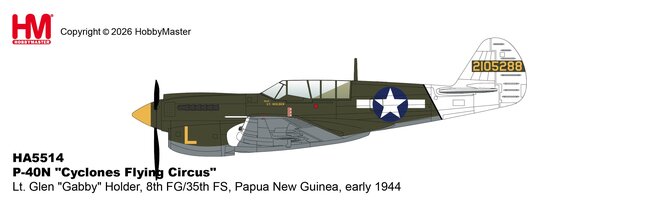 US Army Air Forces Curtiss P-40N Warhawk (Hobby Master 1:72)