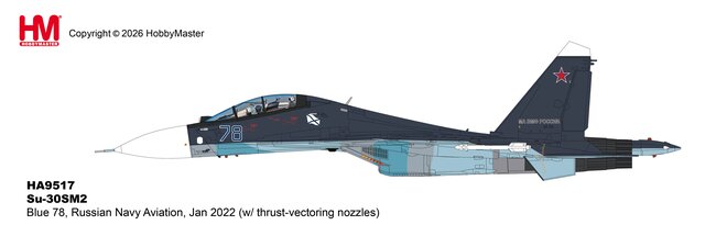 Russian Navy Sukhoi Su-30SM2 Flanker-H (Hobby Master 1:72)