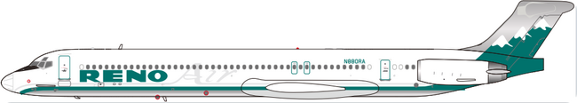 Reno Air McDonnell Douglas MD-83 (Other (JetX) 1:200)