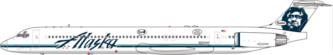 Alaska McDonnell Douglas MD-83 (Other (JetX) 1:200)