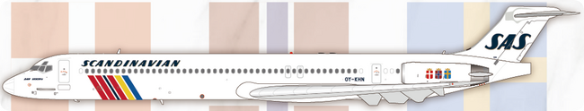 SAS Scandinavian Airlines McDonnell Douglas MD-81 (Other (JetX) 1:200)