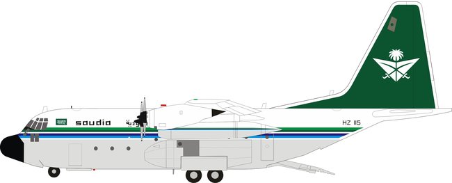 Saudi Arabian Royal Flight Lockheed C-130H Hercules (L-382) (B Models 1:200)