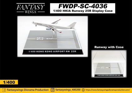  - Hong Kong Runway 25R Display Case (Fantasy Wings 1:400)