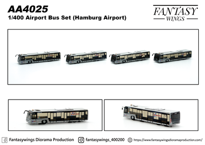 Hamburg Airport Airport Bus (Fantasy Wings 1:400)