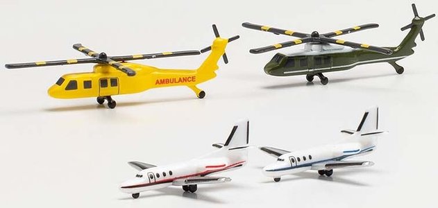  Helicopter & Bizjet (2x2 pcs.) (Herpa Wings 1:500)