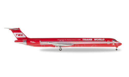 Trans World Airlines - TWA - McDonnell Douglas MD-83 (Herpa Wings 1:500)
