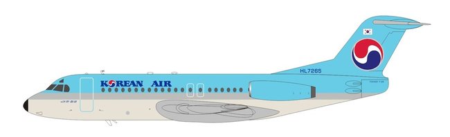 Korean Air Fokker F-28-4000 Fellowship HL7265 (1:200)