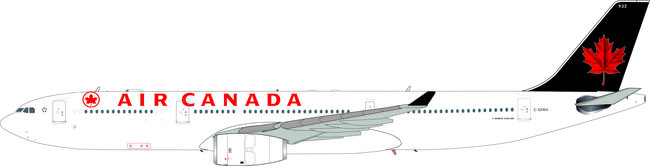 Air Canada Airbus A330-300 (B Models 1:200)