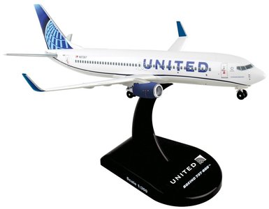 United Airlines Boeing 737-800 (Postage Stamp 1:300)