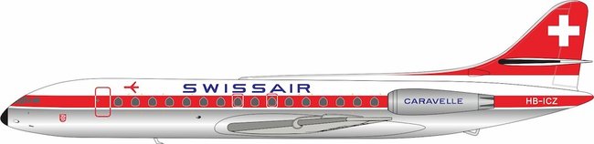 Swissair Sud SE-210 Caravelle III (B Models 1:200)