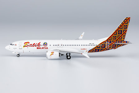 Batik Air Malaysia (Malindo Air) Boeing 737 MAX 8 (NG Models 1:400)