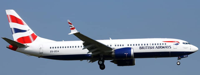 British Airways (Comair) Boeing 737 MAX 8 (JC Wings 1:400)