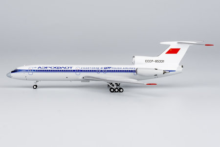 Aeroflot (LOT - Polish Airlines / Polskie Linie Lotnicze) Tupolev Tu-154B-2 (NG Models 1:400)