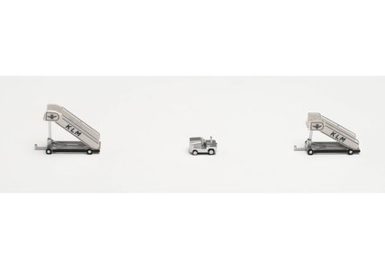 KLM Historic Stairs (2 st.) + tractor (1 st.) (Herpa Wings 1:200)