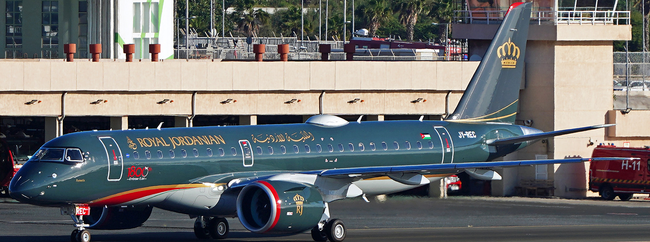 Royal Jordanian Embraer E190-E2 (JC Wings 1:400)