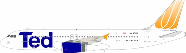 TED (United Airlines) Airbus A320-232 (Inflight200 1:200)