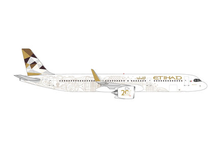 Etihad Airbus A321neo (Herpa Wings 1:500)