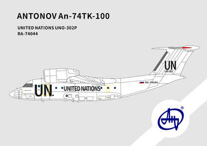 United Nations Antonov An-74TK-100 (ODEWM 1:200)