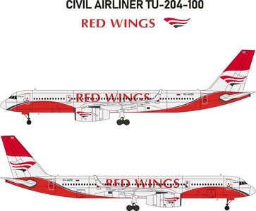 Red Wings Tupolev Tu-204-100 (AviaBoss 1:200)
