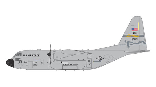 United States Air Force (USAF) Lockheed C-130H Hercules (GeminiJets 1:200)